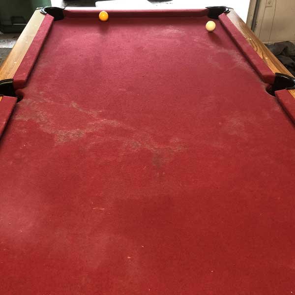 How to clean mold off pool table felt
