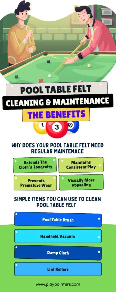 Cleaning and Maintaining Your Pool Table Felt Benefits