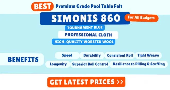 SIMONIS 860 POOL TABLE CLOTH